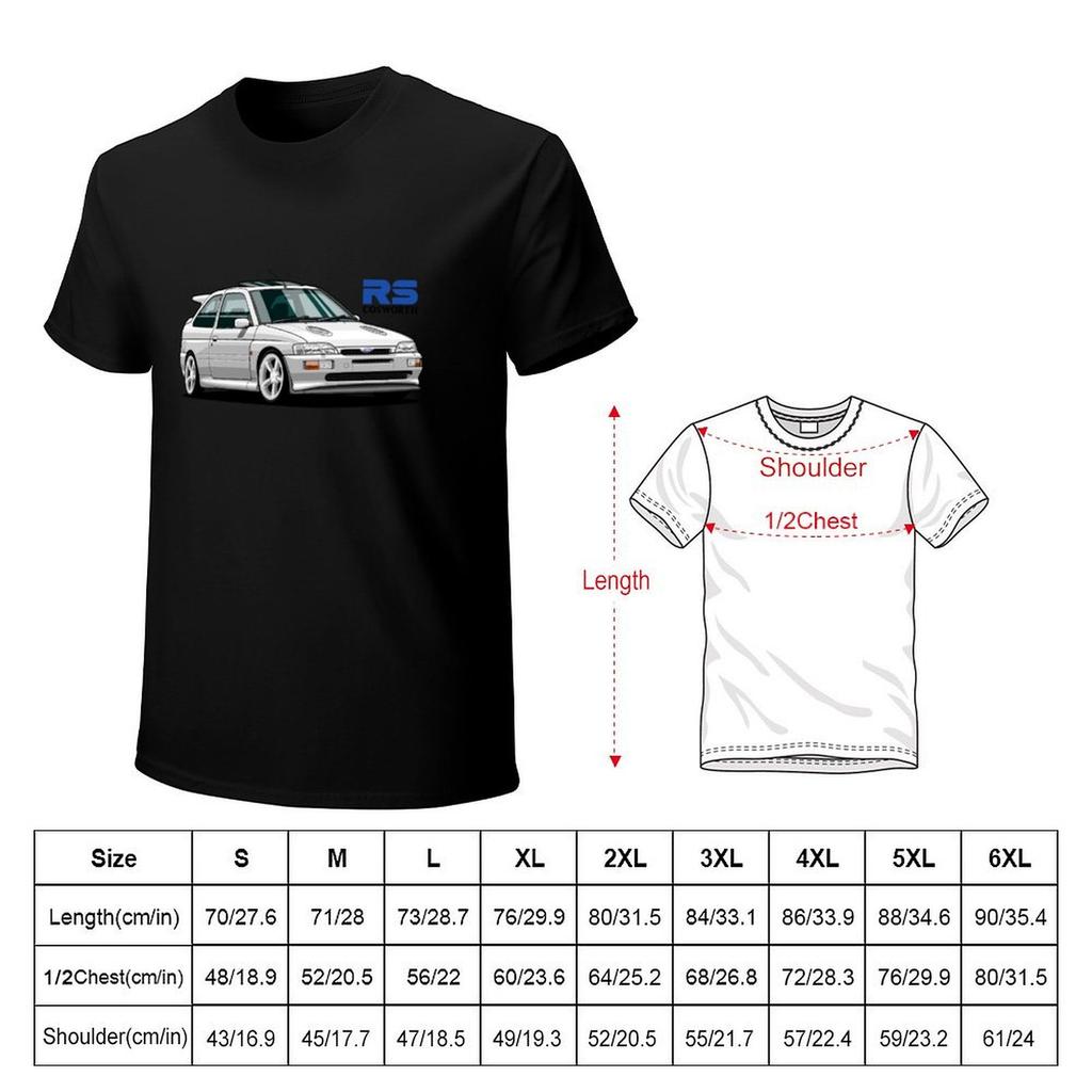 Escort Rs Cosworth (White) T-Shirt Boys Animal Print Oversized T Shirt For A Boy T Shirt Men