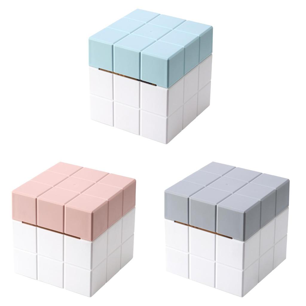 Modern Minimalist Creative Cube Tissue Box With Plastic Material For Living Room And Bathroom Use