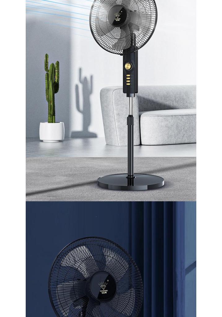 Diamond Electric Fan 2026: Low Noise, High Wind, Versatile for Bedroom, Desk, or Living Room