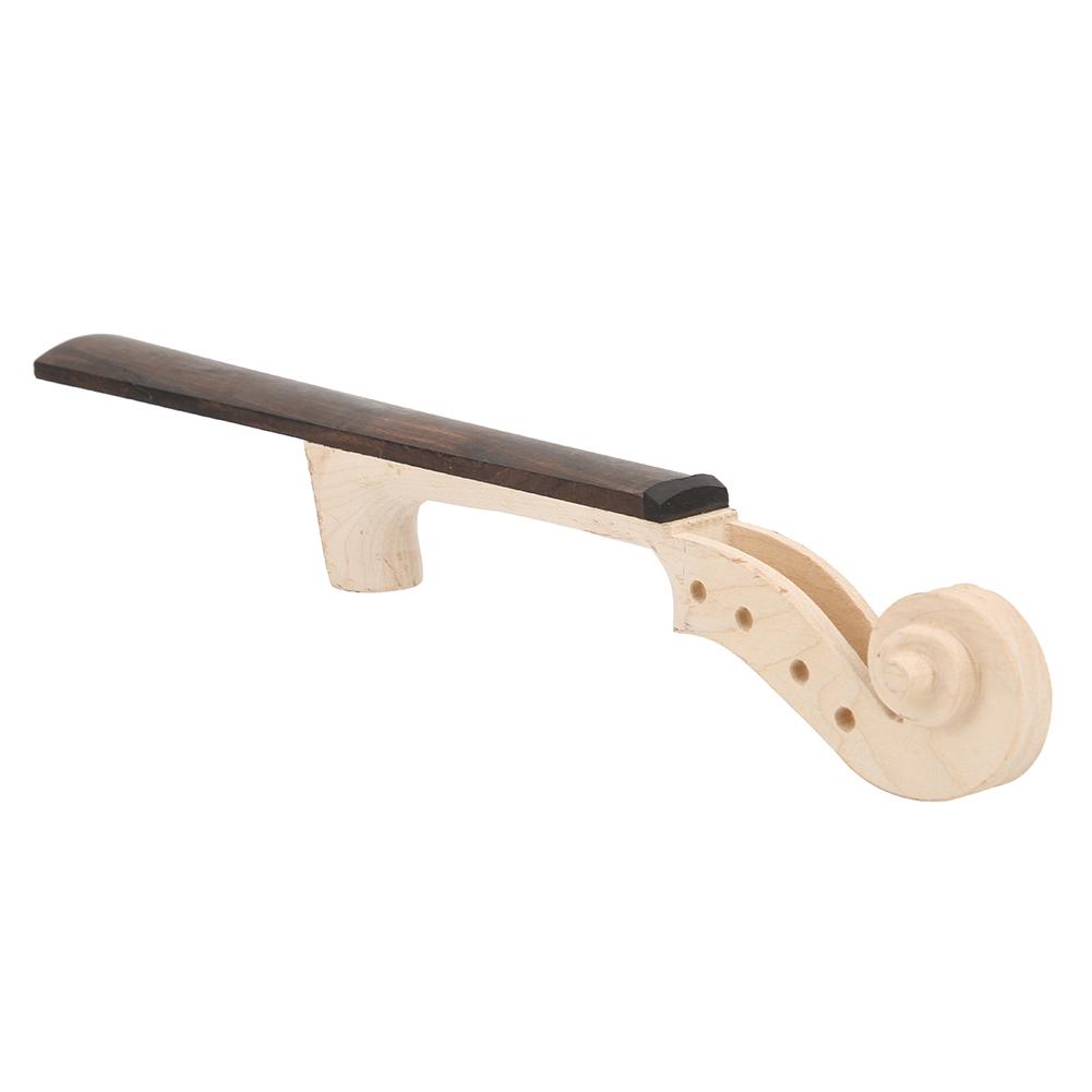 Violin Neck Maple with Ebony Fingerboard Black 4 4 Musical Instrument Accessories Violin Neck