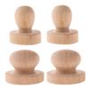 4 Pieces Handmade Polish Stamp Handle Wood Diy