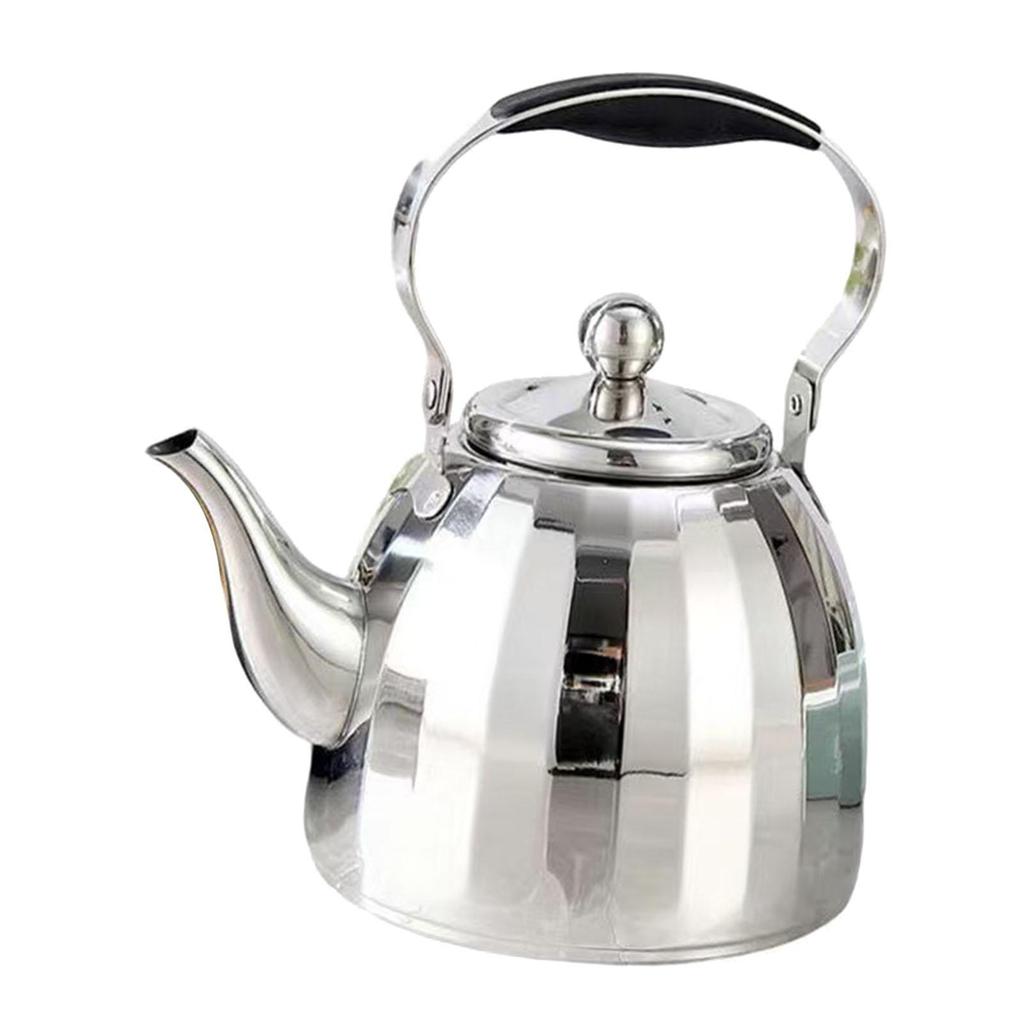 Stainless Steel Tea Kettle with Strainer Durable Teapot Cookware for Daily Use and Rapid Boiling