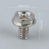 50Pcs Toothed Hex 6/32 Computer Pc Case Hard Drive Motherboard Mounting Screws For Motherboard Pc Case Cd-Rom Hard Disk