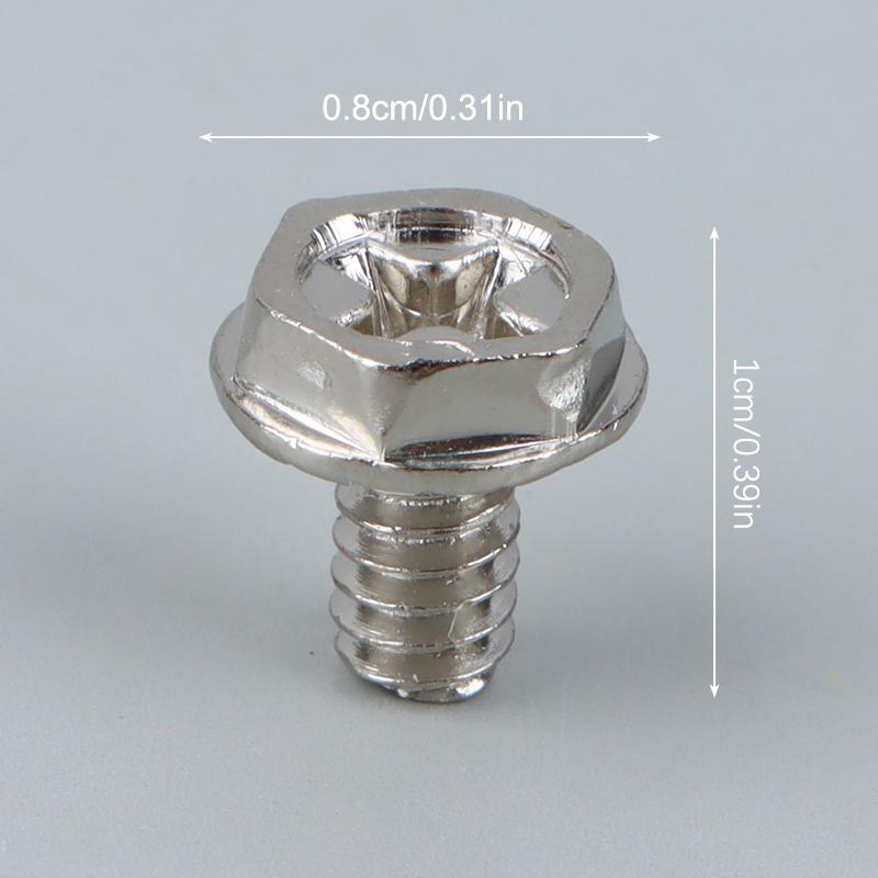 50Pcs Toothed Hex 6/32 Computer Pc Case Hard Drive Motherboard Mounting Screws For Motherboard Pc Case Cd-Rom Hard Disk
