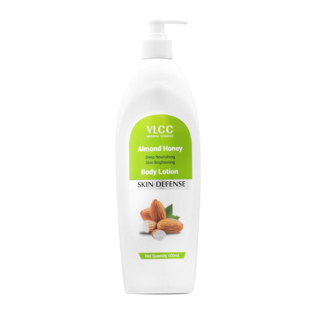 VLCC Almond Honey Body Lotion 600 Ml Deep Nourishing Skin Brightening Moisturizing Care For Soft Supple Hydrated Glow