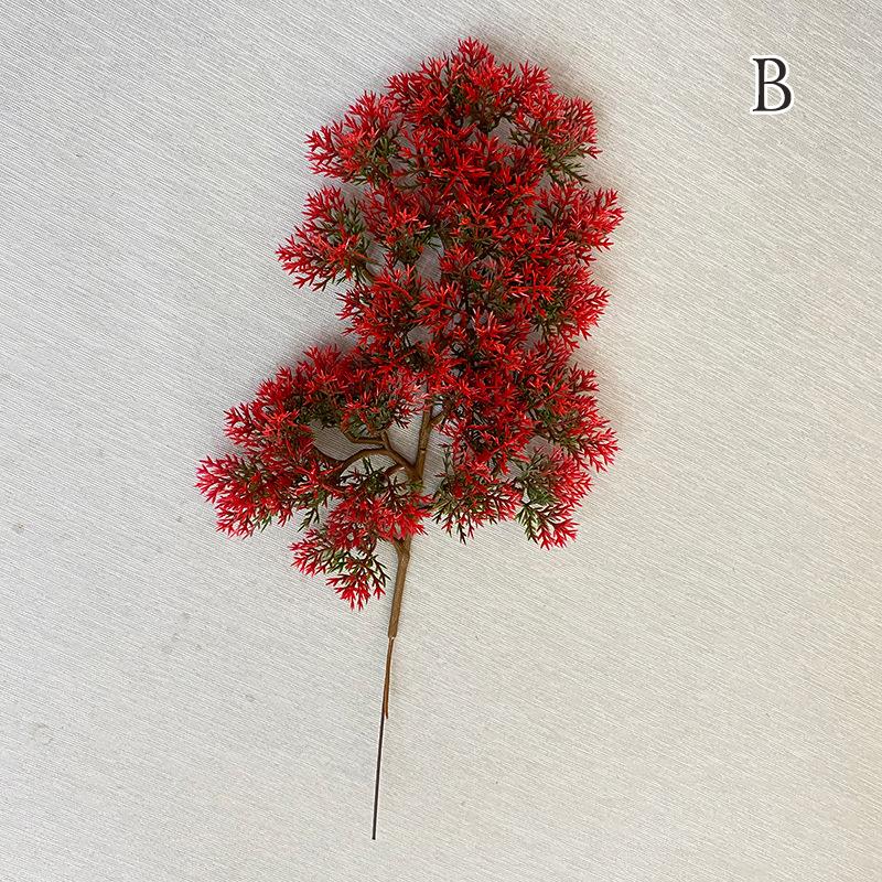Hot Sale 1Pc Plastic Fake Artificial Pine Cypress Plant Bonsai Desktop Garden Plastic Tree Branch Home Office Decor