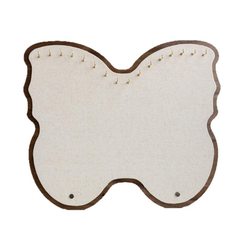 Decorative Butterfly Shaped Jewelry Holder Compact Wall Mounted Storage Solution For Necklace Bracelet Display 1