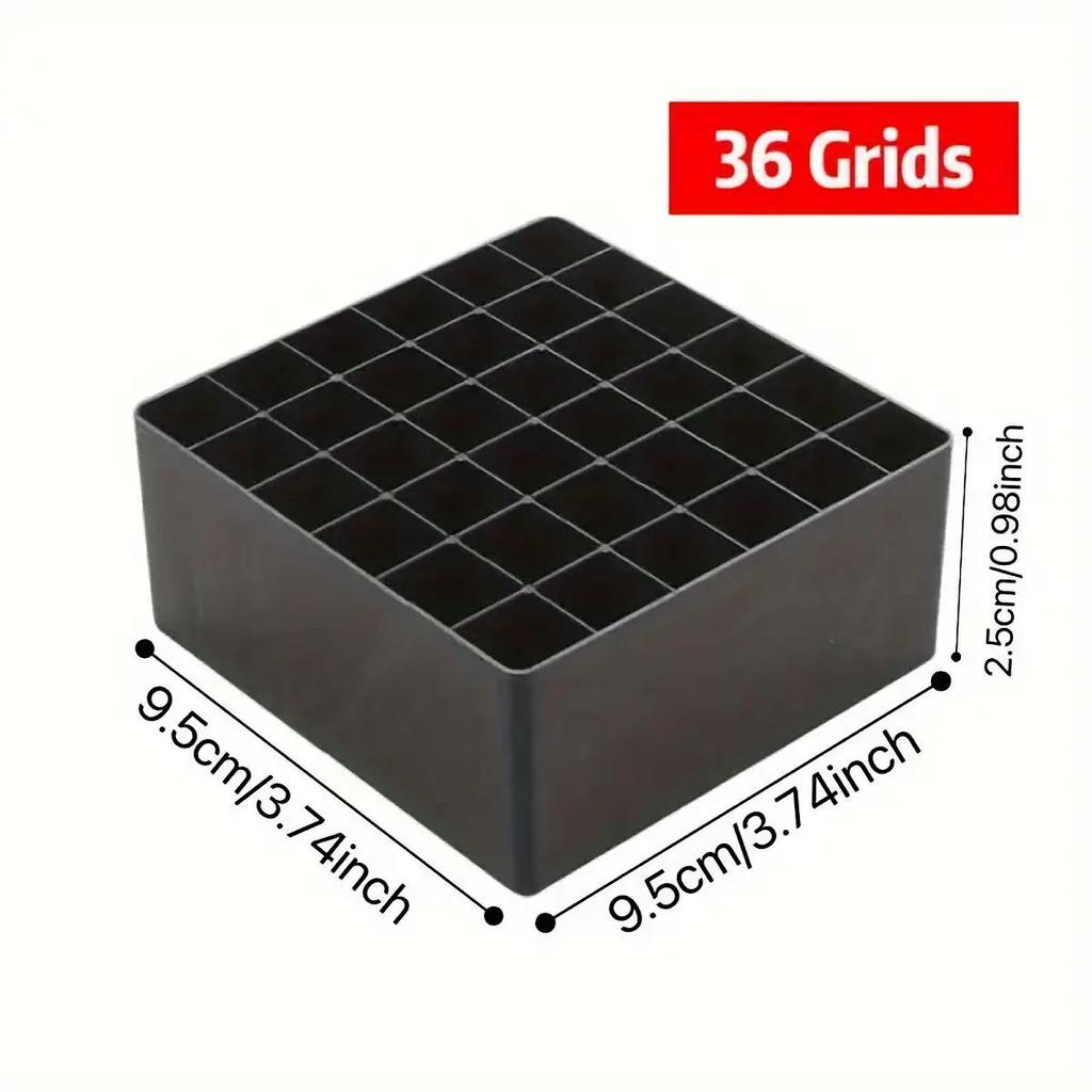 1pc 36Grids Art Markers Pen Holder, Desktop Marker Storage Box, Marker Pen Storage Organizer, Empty Storage Box (Without Marker)