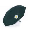 Small daisy sunscreen UV protection weather and rain umbrella female manual portable three-fold umbrella student parasol male