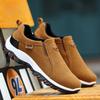 Men Walking Shoes Slip On Mens Casual Shoes Thick Bottom Non-slip Outdoor Hiking Sneakers