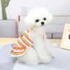 Dog Clothes Summer Thin Small Dog Teddy Princess Dress Suspender Bichon Frize Cat Color Strip Embroidered Cherry