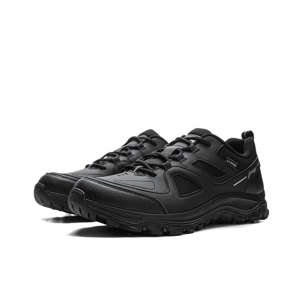 Li-Ning Comfortable Fashionable Versatile Breathable Wear-Resistant Shock-Absorbing Low-Top Casual Shoes Men Sneaker Black AGCV415-4