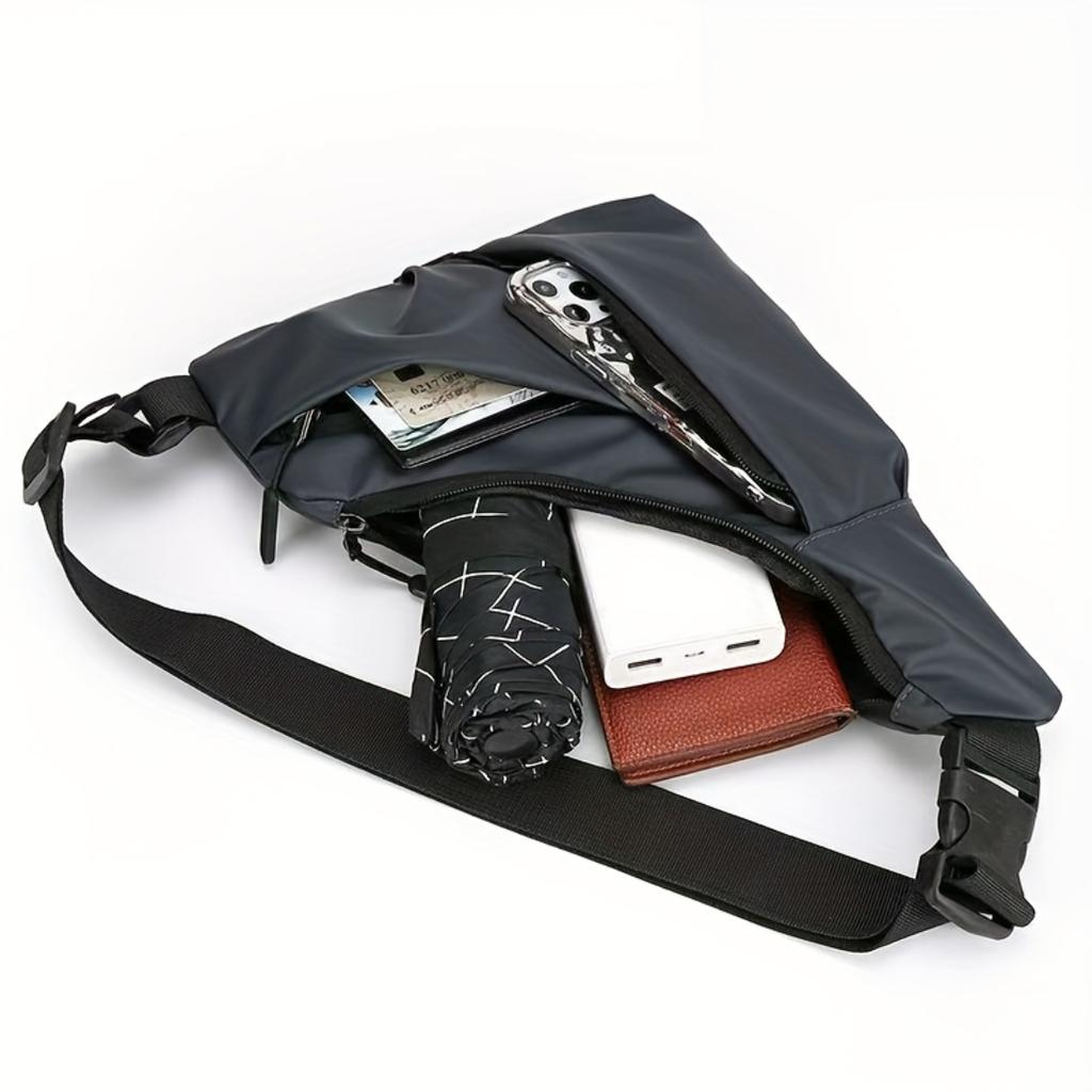 Leichte Mehrzweck-Hüfttasche, Umwandelbar zu Brust-Crossbody-Schulterrucksack, Lässige Kleine Sport-Bauchtasche für den täglichen Gebrauch, Reißverschlussrichtung zufällig