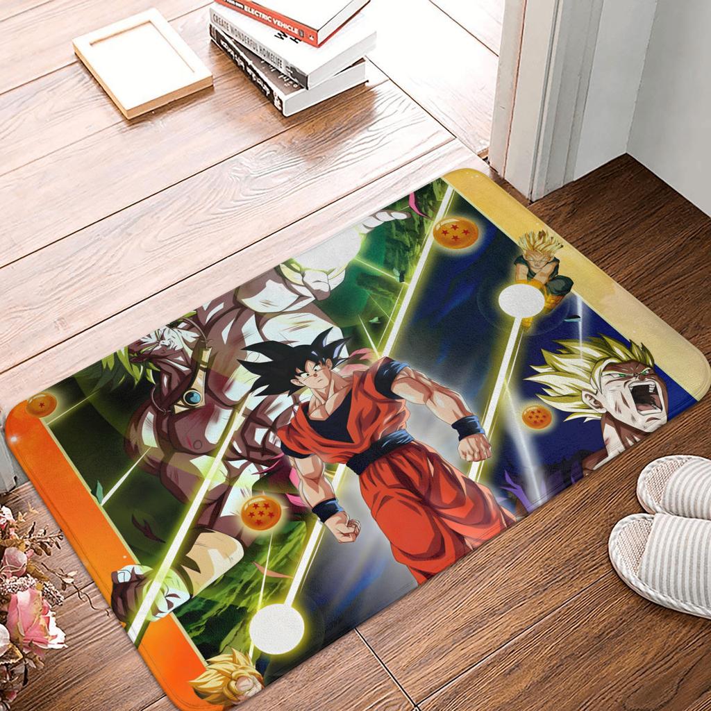Goku Anime Dragon Ball Doormat Mat Anti-Slip  Kitchen Bathroom Toilet Rug Carpet 40*60cm
