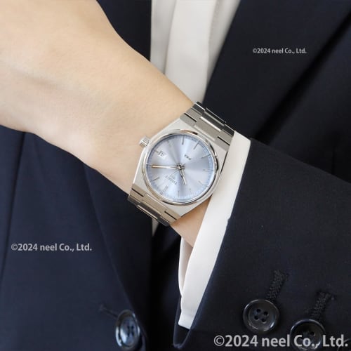 Tissot PRX Men's Watch with Bracelet and Light Blue Dial, Officially Imported, Model T1372101135100