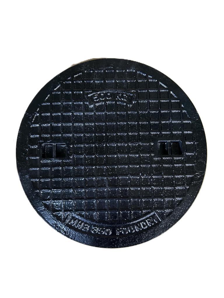 Крышка люка Hozan Honten из чугуна, крышка для нагрузки легкового автомобиля, диаметр для отверстия 350 мм (Стандартный Тип) Только, Вместимость, 395мм, Диаметр, MK-1-350