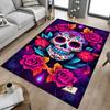 1pc sugar skull flowers Carpet, Office Rug Outdoor Mat Home Decor Area Carpet Festival