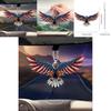 Acrylic American Unique Flag Eagle Car Interior Rearview Mirror Charm Keychain