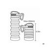 550ml Silicone Collapsible Water Bottle Outdoor Car Travel Handy Water Cup Gym Water Cup Necessities
