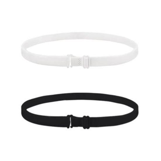 

2 шт. эластичный пояс, регулируемый с суперэластичной пряжкой, фиксирующий ленты для подтяжки живота для женщин, топы черный белый