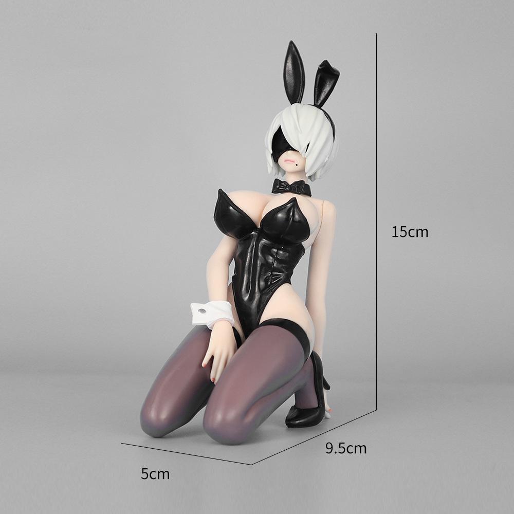 Nier:Automata Figure Yorha No. 2 Type B Figure Bunny Girls Anime Figurine Model Statue Doll Collection Adults Gifts