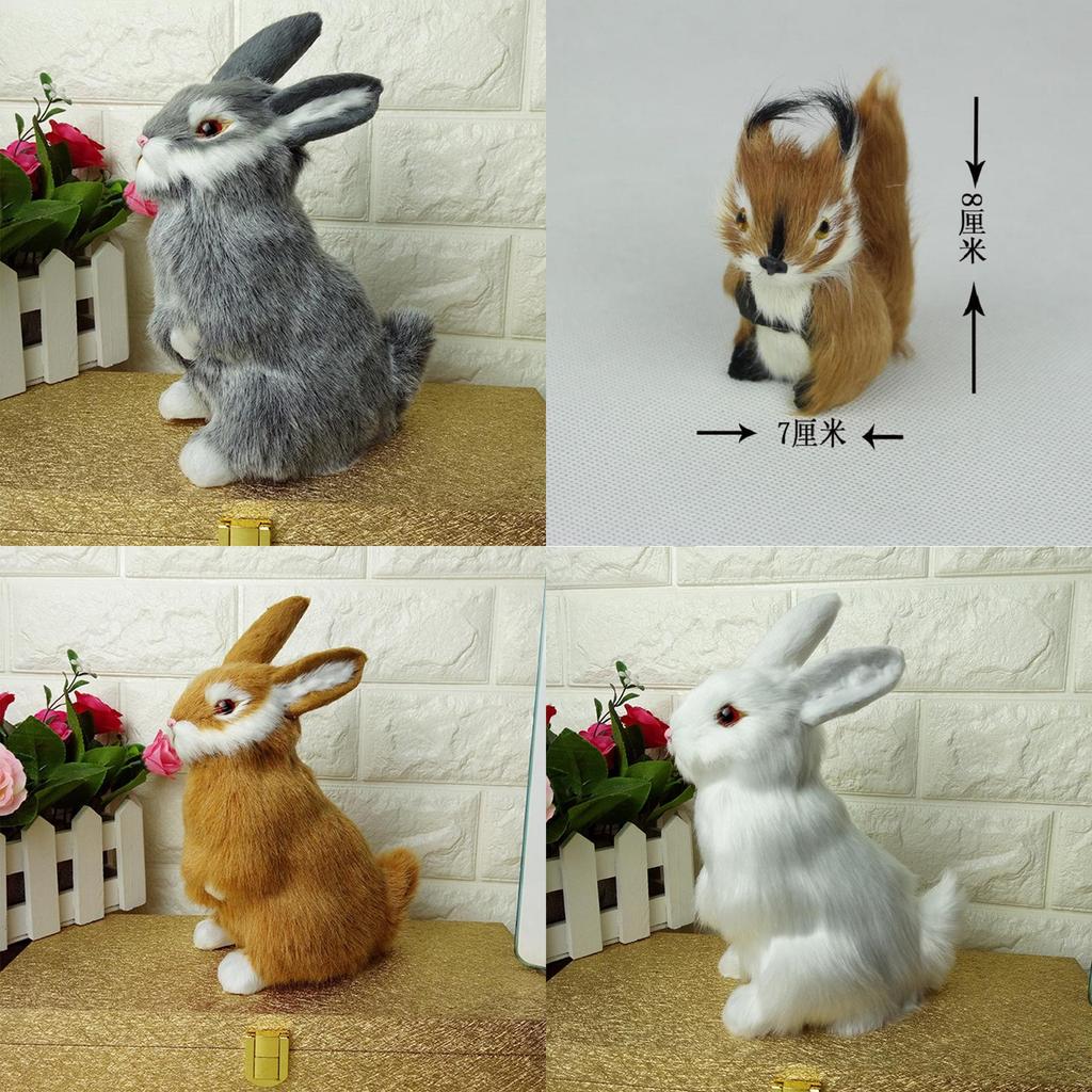 Premium Quality Cute Plush Toys Rabbit Dog And Squirrel Simulation Animal Gifts