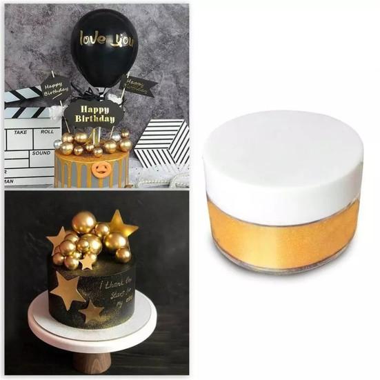 5g Edible Flash Glitter Golden Silver Powder Cake Biscuit Decor Baking Supply