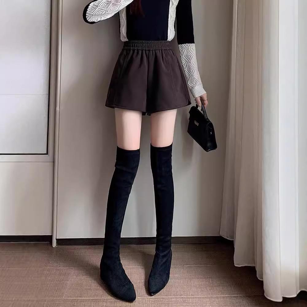 

Women s Woolen A-line Short Skirt, High Waist, Autumn/Winter 2024, European Style, Perfect with Boots 3XL (suggested 148-158 jin) кофейный