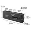 Yamazaki Hanging Tissue Case & Dust Box Black W44.6xD7.6xH14.3cm, Tower 1459
