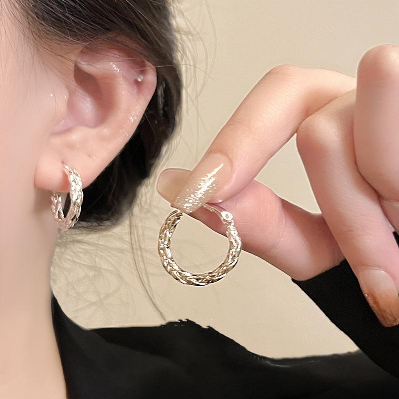 Unique Twisted Irregular Ear Hoops: 2024 French Style Women's Earrings