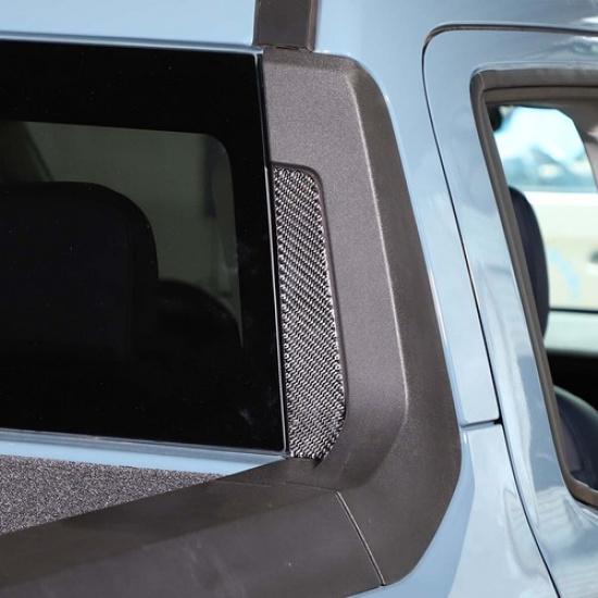 Carbon Fiber Rear Window Spoiler Pillar Cover Trim For Ford Maverick 22-25