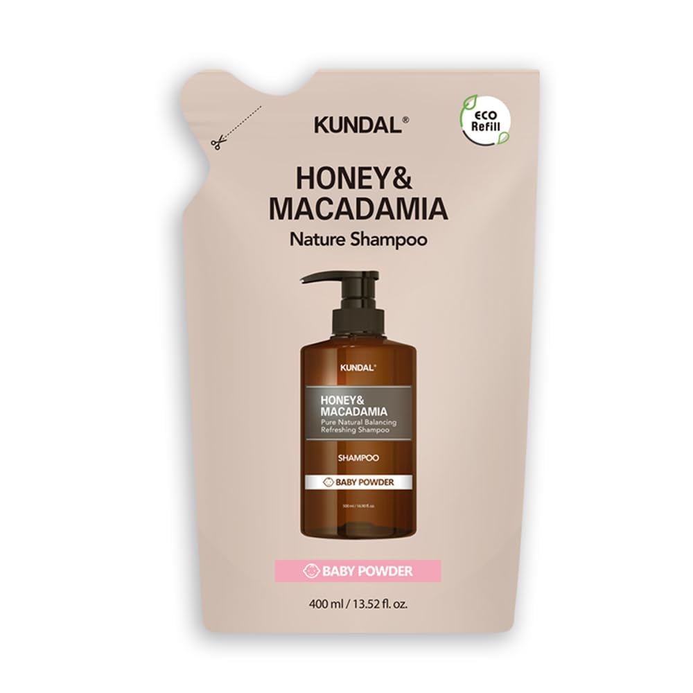 

Сменный блок шампуня Honey Macadamia Nature 400 мл, порошок [KUNDAL] и #Baby