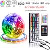 Striscia LED RGB 10m/20m, Controllata tramite Bluetooth e Telecomando a Infrarossi, 5V 5050, Perfetta per Decorazioni Colorate di Sfondo.