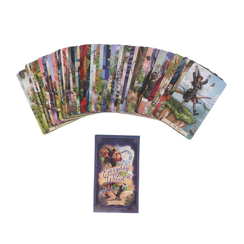 Tarotové karty Tarotová kniha v angličtině Everyday Witch Tarot Cards Tools