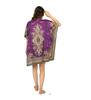 TreegoArt Fashion Women's Polyester Short Kaftan Caftan Printed Adjustable Boho Dress Nightwear Maxi Gown
