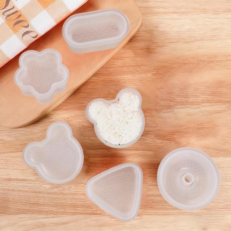 Cartoon Shape Rice Ball Set Sushi Roll Sushi Mold Rice Ball Rice Ball Bento Press Mold Japanese DIY Tools Kitchen Accessories