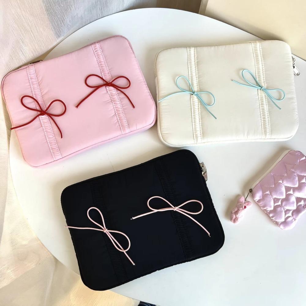 

11/14/15,6 дюймовая сумка для ноутбука с бантом, легкий чехол для ноутбука для Macbook/Xiaomi/Lenovo/Dell, студенческий white-11inch