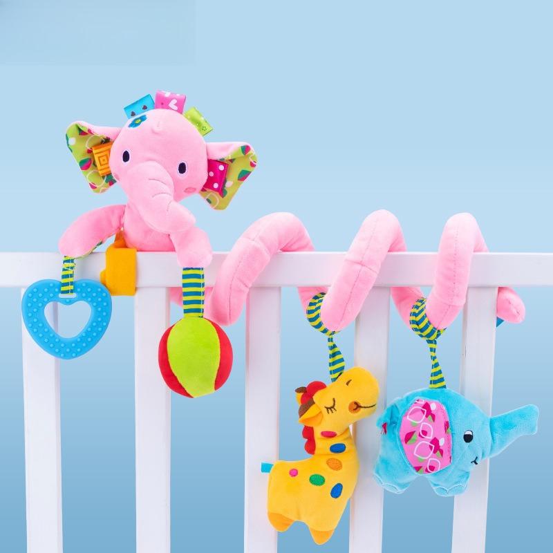 New Soothing Animal Plush Doll Crib Hanging Around the Bed