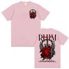 Rapper Anuel Aa Rhlm 2 Album Tour Graphic Tshirts Y2k Hip Hop T Shirts Casual Loose Short Sleeve Oneck Print T Shirts Unisex