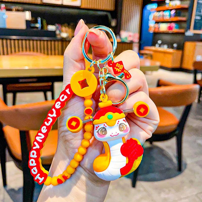 Unique Silicone Snake Year Keychain Featuring Festive Designs For Occasions Celebrating
