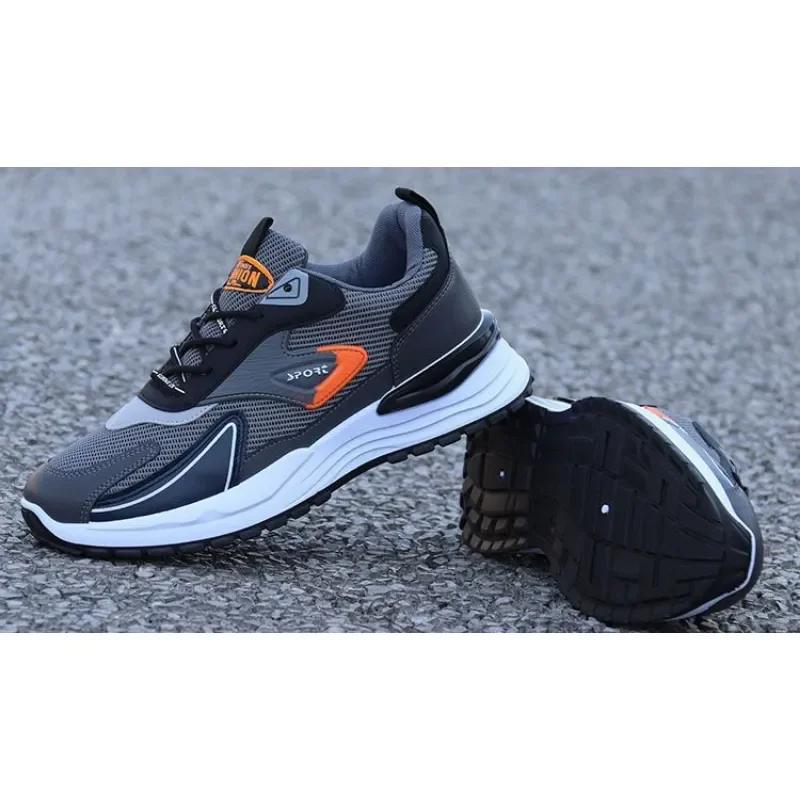 Fashion New Breathable Mesh Surface Jogging Shoes Men Lace-up 2024 Autumn Fashion Casual Soft Sole Sneakers Men Zapatillas De Hombre