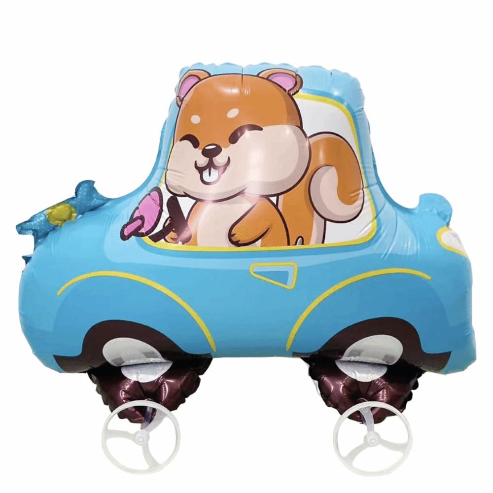 4D Design Walking Balloon Large Size Aluminum Film Aluminum Foil Balloon Cartoon Animal Elephant Stand Cartoon Balloon