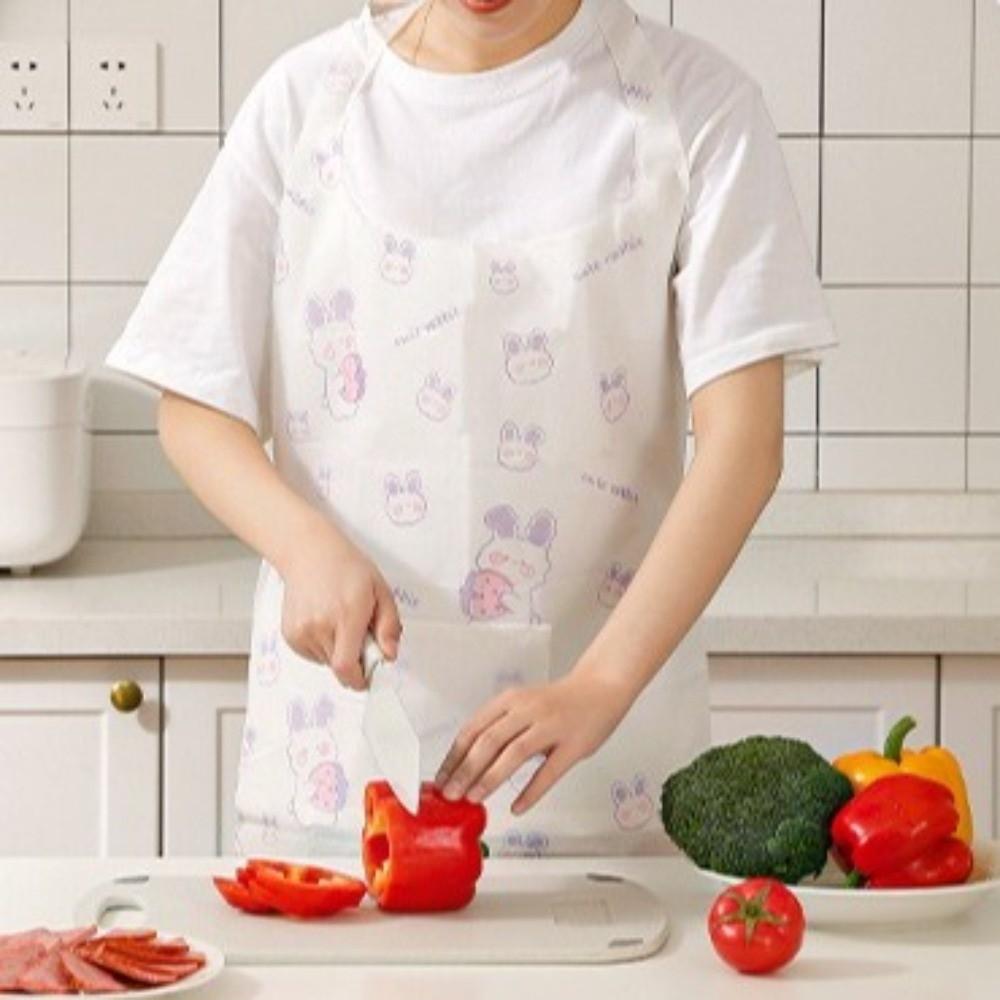 Anti Fouling Unisex Aprons Oil-proof Disposable Non-woven Apron Female Male