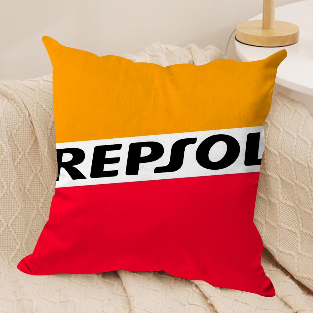 

Fashion RRepsolS Logo Cushion Cover Silky Short Plush Invisible Zipper Dustproof Sofa Pillow Case For Home Decor 30x30cm