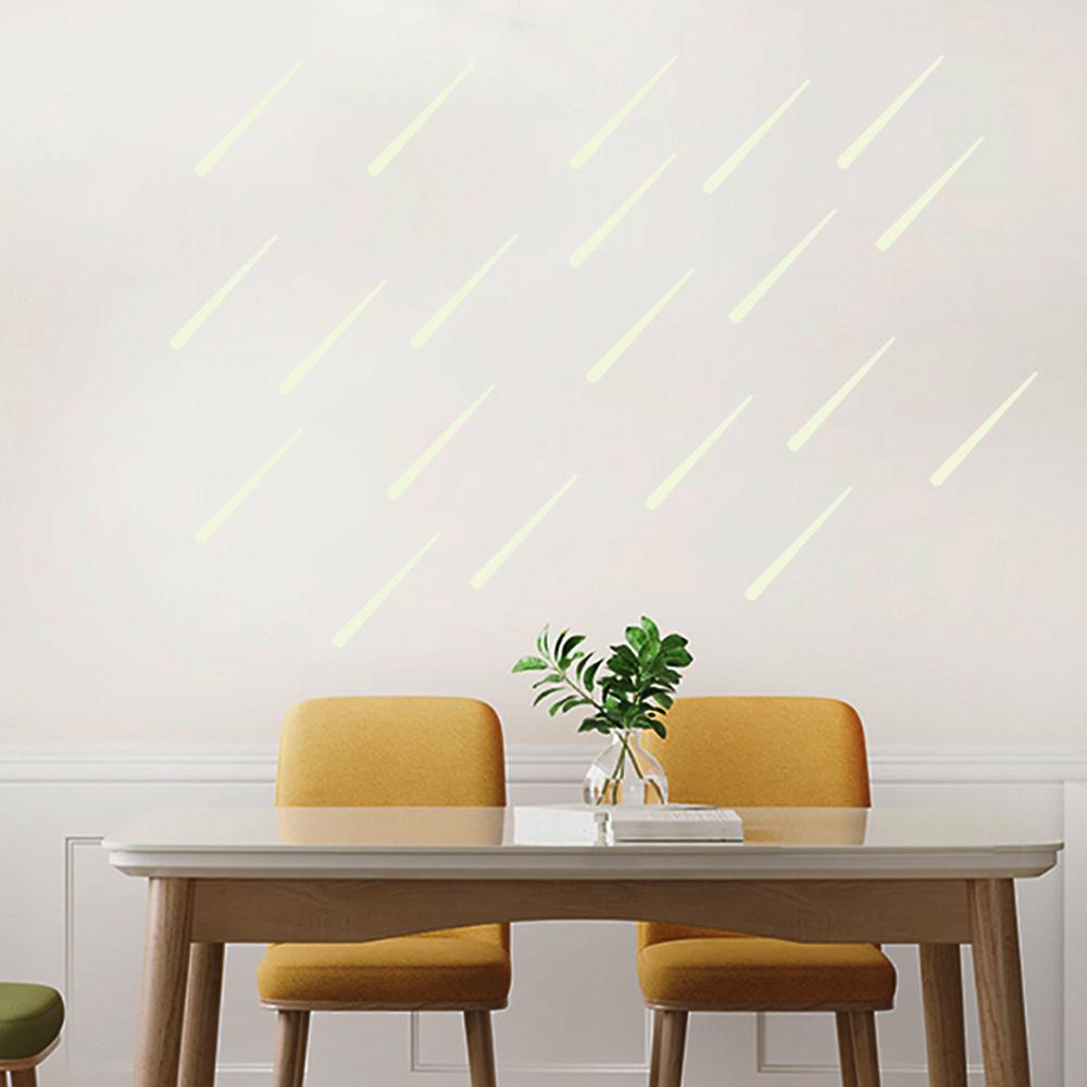 Luminous Meteor Wall Stickers - Glowing Bedroom Decor