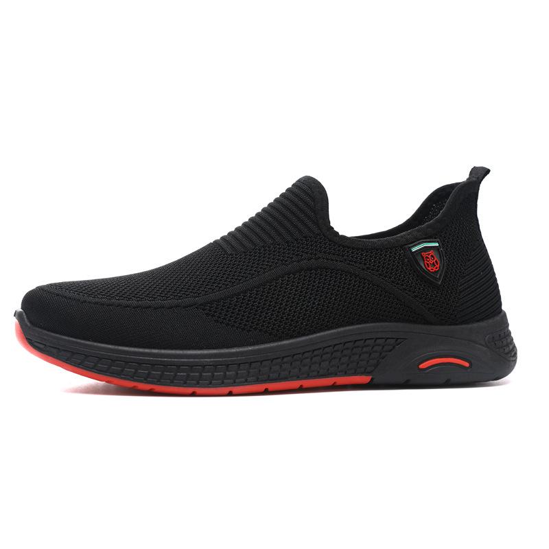 Foreign Trade Explosion Men's Shoes New Men's Leisure Trend Mesh Sports Running Shoes Flat Heel Foot Cover Driving One Pedal