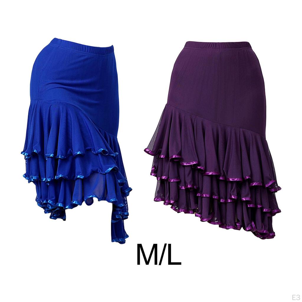 Ballroom Dance Skirt Adults Dancing Dress for Performance Waltz Competition Show