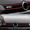 Nya Auto Främre Grill Anti-repa Vinylklistermärken Dekaler Tillbehör För Volkswagen GTI R-Line R Polo T5 Golf Passat Sciroc