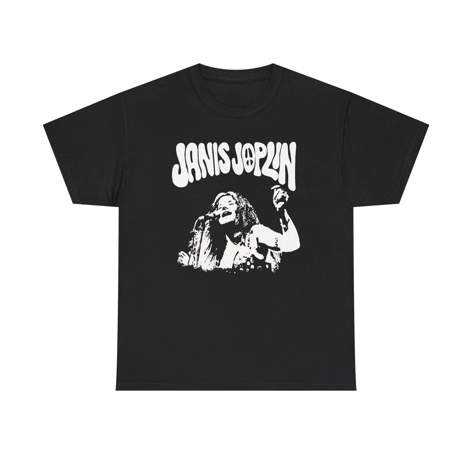 Janis Joplin Retro Rock Shirt 60s Psychedelic Blues Icon Vintage Music Tee 3XL