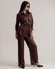 Women's Suit Sandrom 9830 S (36) Chocolate (shirt, Trousers)